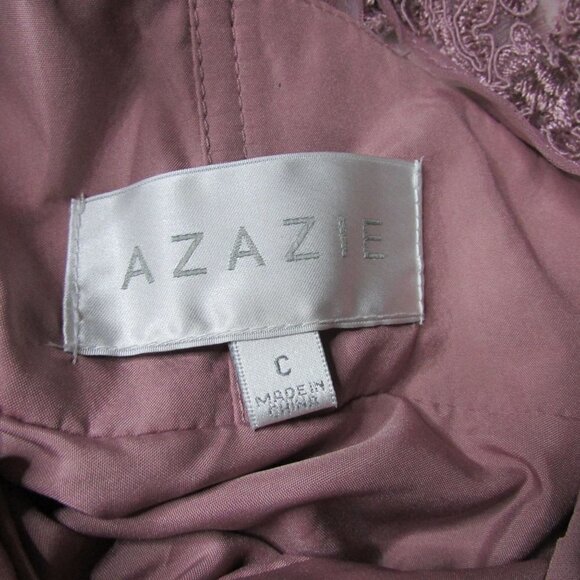 Azazie Women's Size C Bridesmaid Prom Dress - Mauve / Dusty Rose - Picture 4 of 6